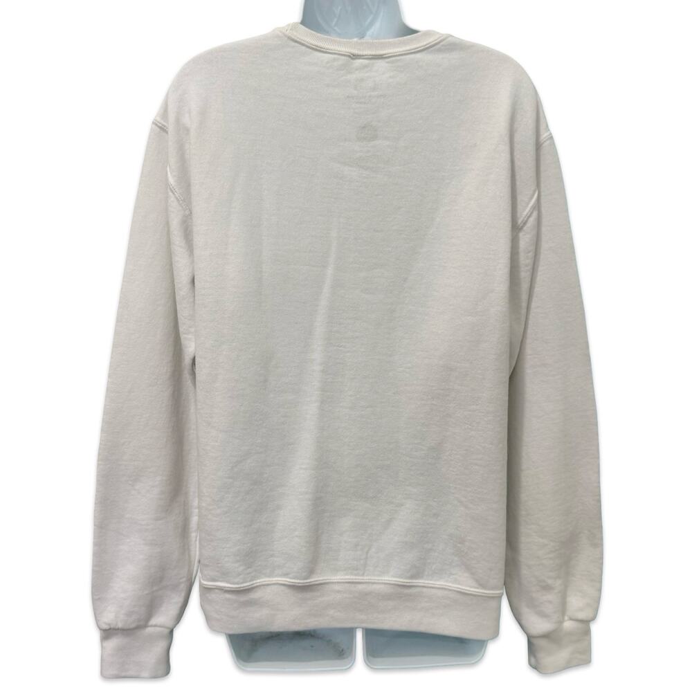 Hello Kitty Sanrio 90s Theme Geometric White Crew Neck Sweatshirt sz S Oversize - Picture 6 of 10